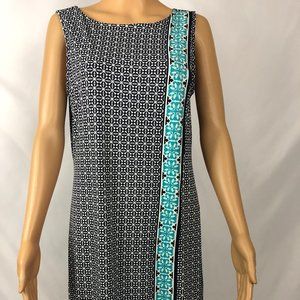 Max Studio Sleeveless Faux Wrap Shift Dress